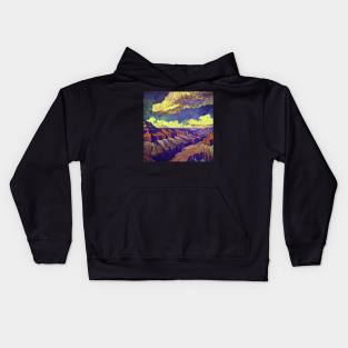 Grand Canyon, Vincent van Gogh style Kids Hoodie